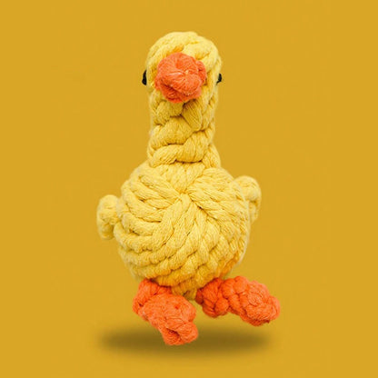 🐾 Handwoven Cotton Rope Knot Chew Toy for Small & Medium Dogs