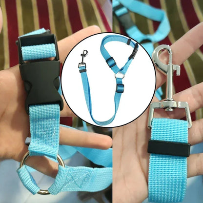 🐾 2-in-1 Adjustable Pet Car Seat Belt & Leash for Dogs