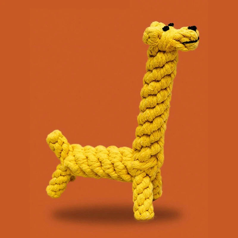 🐾 Handwoven Cotton Rope Knot Chew Toy for Small & Medium Dogs