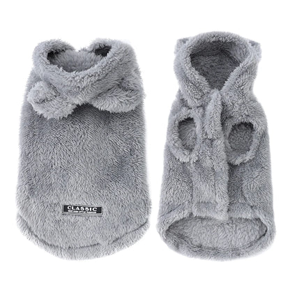 🧵 Warm Fleece Pet Hoodie Sweater for Small & Medium Dogs & Cats