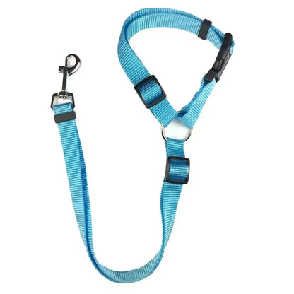 🐾 2-in-1 Adjustable Pet Car Seat Belt & Leash for Dogs