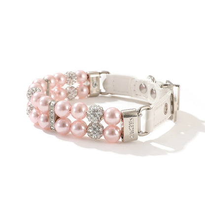 🐾Elegant Pearl & Rhinestone Pet Collar for Dogs & Cats