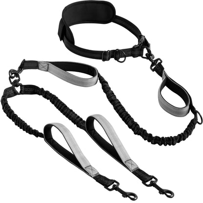 🐾 Heavy-Duty Shock-Absorbing Bungee Dog Leash
