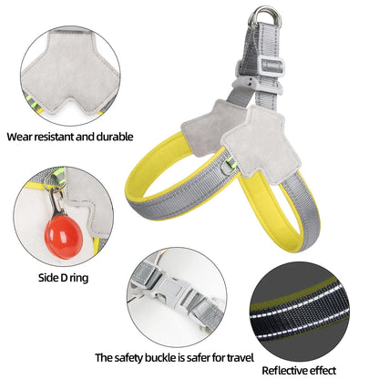 🐾 Reflective No-Pull Dog & Cat Harness