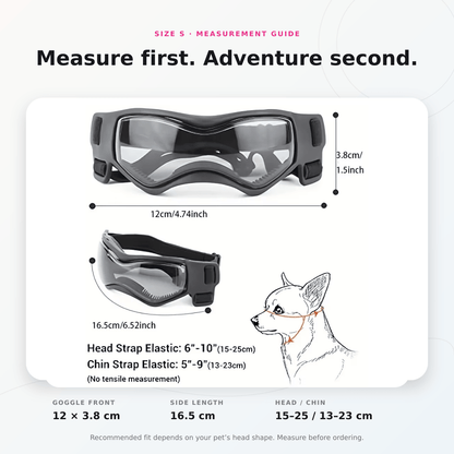 🐾 UV Protective Pet Goggles for Small & Medium Dogs & Cats