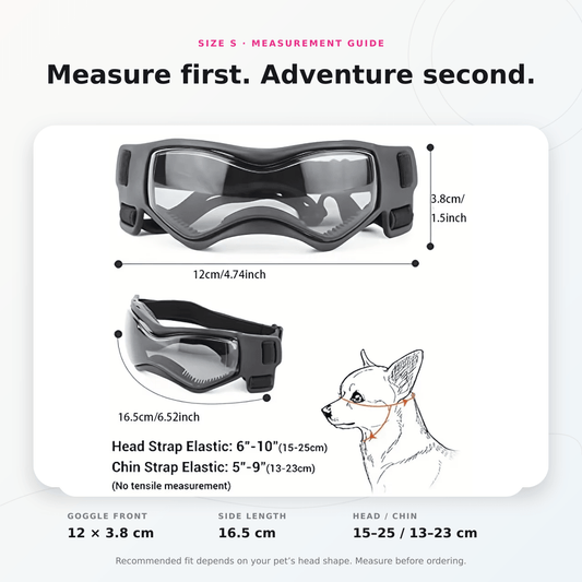 🐾 UV Protective Pet Goggles for Small & Medium Dogs & Cats