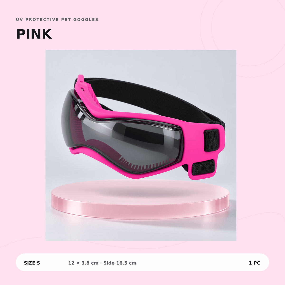 🐾 UV Protective Pet Goggles for Small & Medium Dogs & Cats