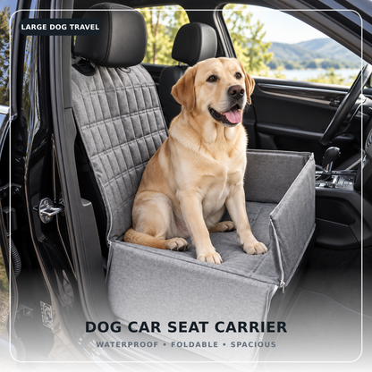🐾 Foldable Waterproof Pet Car Seat Carrier for Dogs & Cats