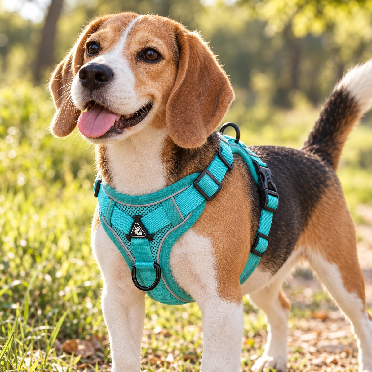 🐾 Reflective No-Pull Dog Harness & Leash Set for Small Dogs & Cats