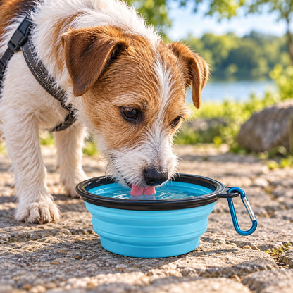 🐾 Collapsible Pet Food & Water Bowl for Dogs & Cats